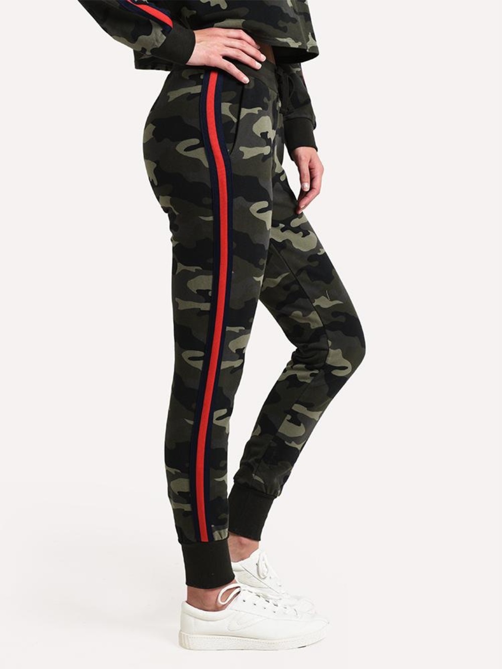 BB Dakota Women’s Leg Room Camo Side-Stripe Joggers Size X-Small - Picture 3 of 14